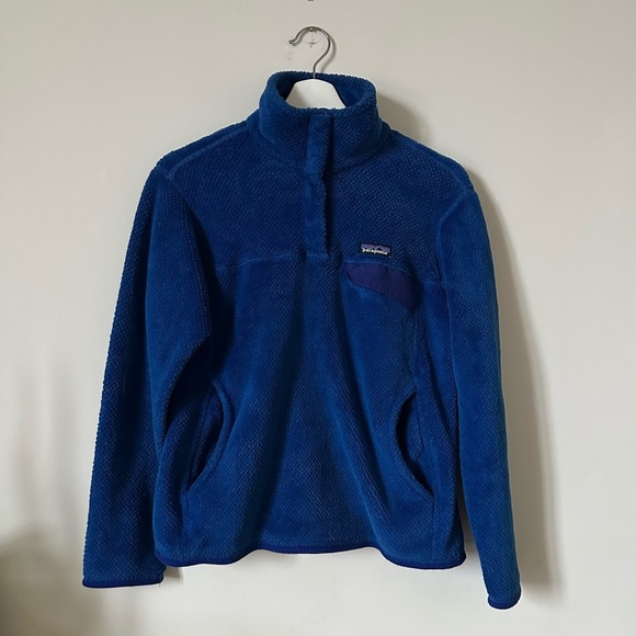 Patagonia Re-Tool Snap-T Indigo Fleece Pullover In Harvest Moon Blue Size M - Picture 2 of 7